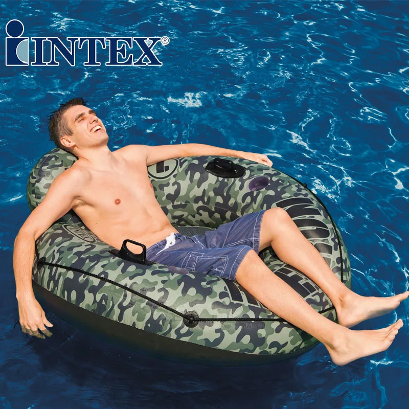 INTEX58835 single person camouflage Floating ring swimming seat back recliner seat handle increased thicked with Hand pump
INTEX58835 single person camouflage Floating ring swimming seat back recliner seat handle increased thicked with Hand pump