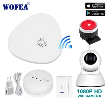 wofea HD 1080P wifi video home security alarm system wifi smart V10 APP message push notice SMS & auto dial smoke & door sensor
wofea HD 1080P wifi video home security alarm system wifi smart V10 APP message push notice SMS & auto dial smoke & door sensor