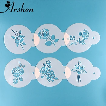 Arshen 6pcs/Set Wedding Cake Stencils Rose Flowers Coffee Templates DIY Cake Fondant Sugarcraft Baking Decorating Tools Bakeware
Arshen 6pcs/Set Wedding Cake Stencils Rose Flowers Coffee Templates DIY Cake Fondant Sugarcraft Baking Decorating Tools Bakeware