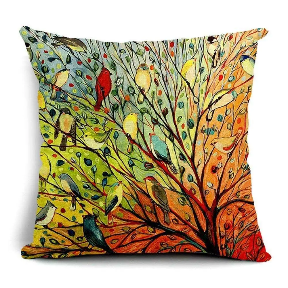 Happy Tree Cushion Cover for Sofa Life Tree Decorative Pillows Cotton Linen Pillow and Cover Colorful Cushion Covers 45x45cm
Happy Tree Cushion Cover for Sofa Life Tree Decorative Pillows Cotton Linen Pillow and Cover Colorful Cushion Covers 45x45cm