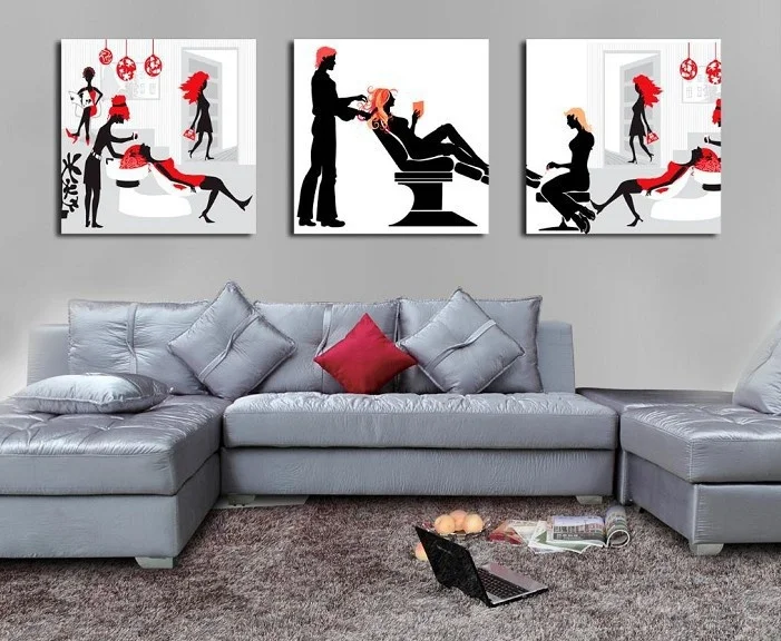 Figure 3 board pictures creative modern home decoration on the canvas print anime hair salon news photos wall art
Figure 3 board pictures creative modern home decoration on the canvas print anime hair salon news photos wall art
