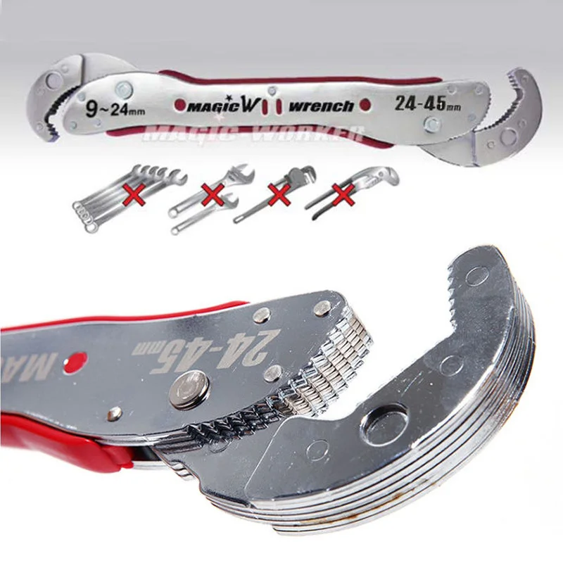 9-45mm Adjustable Multi Purpose Magic Spanner Tools Universal Wrench Pipe Adjustable Spanner For Home Wrench 1 pc
9-45mm Adjustable Multi Purpose Magic Spanner Tools Universal Wrench Pipe Adjustable Spanner For Home Wrench 1 pc