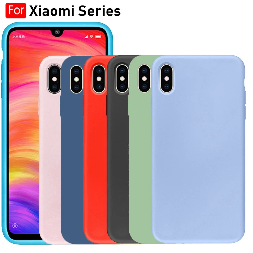 

3D Luxury Phone Case For Xiaomi mi 9 8 Lite My 9 SE Mi8 Mi9 Mix 2 2s 3 Liquid Silicone Back Cover Xiomi Xaomi Redmi Note 7 Coque