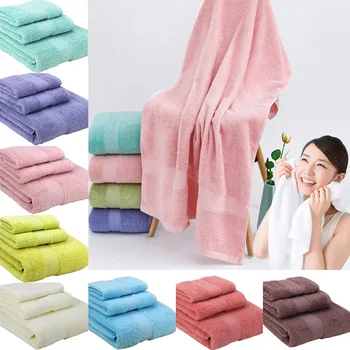 3pcs/set Towel 17 Colors Cotton Bathroom Rectangle Quality Bath Towel Solid Color Face Towel Adults Home Shower Use 3 Sizes
3pcs/set Towel 17 Colors Cotton Bathroom Rectangle Quality Bath Towel Solid Color Face Towel Adults Home Shower Use 3 Sizes