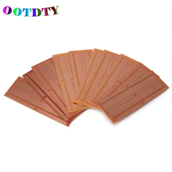 OOTDTY 10Pcs/set DIY Prototype Paper PCB Universal Experiment Matrix Circuit Board 4.8x13.3cm
OOTDTY 10Pcs/set DIY Prototype Paper PCB Universal Experiment Matrix Circuit Board 4.8x13.3cm