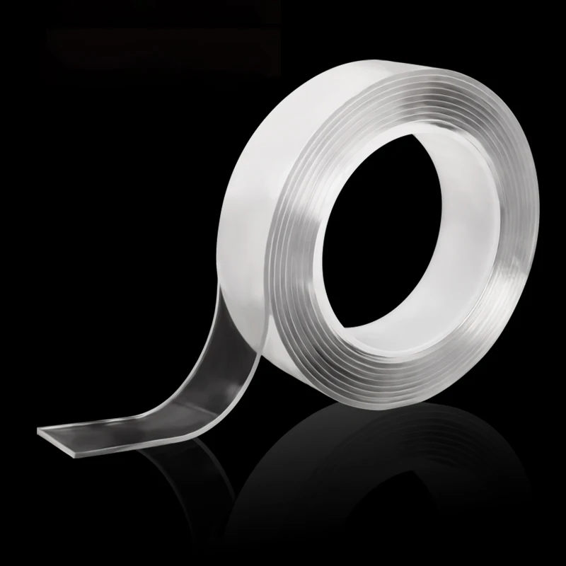 1000mm Reusable Transparent Double-sided Adhesive Tape Can Washed Acrylic Fixing Nano tape No Trace Car Home Sticker 10mm Width
1000mm Reusable Transparent Double-sided Adhesive Tape Can Washed Acrylic Fixing Nano tape No Trace Car Home Sticker 10mm Width