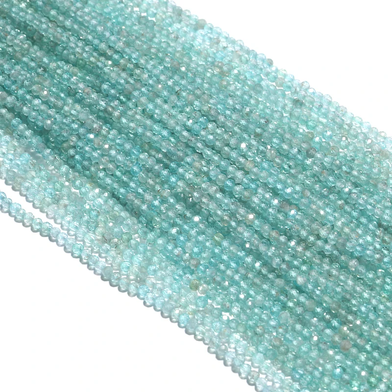 A Strand Natural Micro Rondelle Faceted Loose Shining Apatite Crystal Beads 2MM 39cm 15'' Strand For Jewelry Making
A Strand Natural Micro Rondelle Faceted Loose Shining Apatite Crystal Beads 2MM 39cm 15'' Strand For Jewelry Making