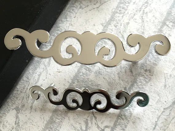 3.75" 5" Cabinet Handles Pulls / Dresser Drawer Pull Handles Knobs Shiny Silver Mirror Look Large Door Handle Hardware 96 128 mm
3.75" 5" Cabinet Handles Pulls / Dresser Drawer Pull Handles Knobs Shiny Silver Mirror Look Large Door Handle Hardware 96 128 mm