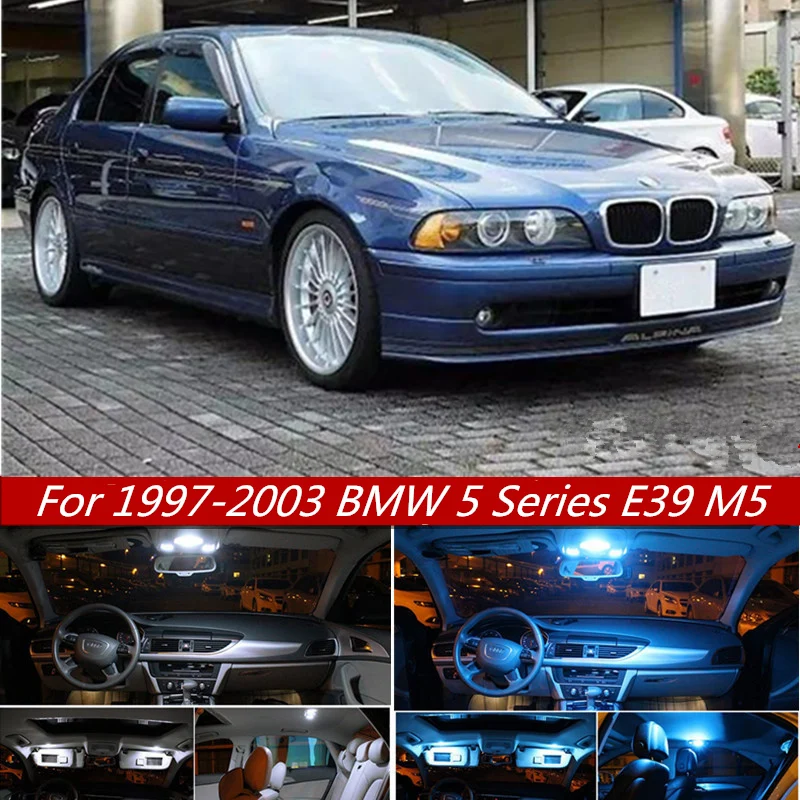 20Pcs Canbus LED Lamp Car Bulbs Interior Package Kit For 1997-2003 BMW 5 Series E39 M5 Map Dome Trunk Door Plate Light Iceblue w
20Pcs Canbus LED Lamp Car Bulbs Interior Package Kit For 1997-2003 BMW 5 Series E39 M5 Map Dome Trunk Door Plate Light Iceblue w