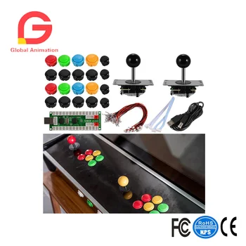 Two Players Zero Delay Arcade Game DIY Kits USB Encoder Board + 2 Joystick Controller + Push Buttons For MAME PC AC824
Two Players Zero Delay Arcade Game DIY Kits USB Encoder Board + 2 Joystick Controller + Push Buttons For MAME PC AC824