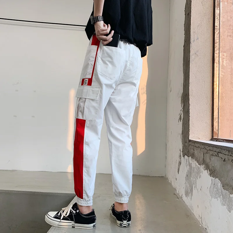 Joggers pants Men's Casual Cargo Pants Patchwork hip hop Sweatpants Male Pockets ankle banded pants trousers men
Joggers pants Men's Casual Cargo Pants Patchwork hip hop Sweatpants Male Pockets ankle banded pants trousers men