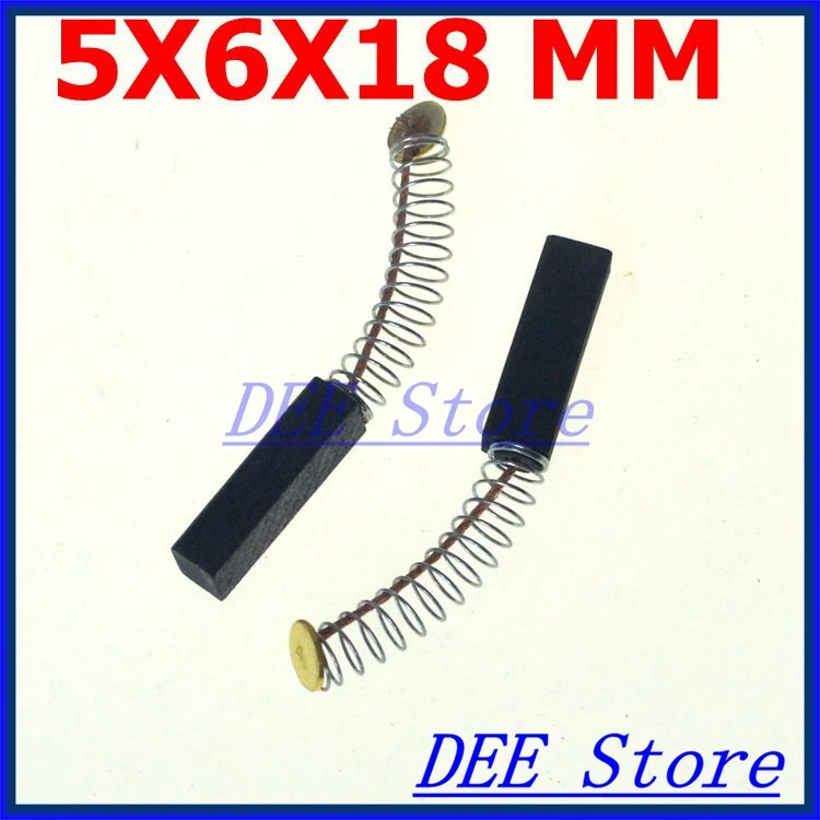 10Pcs Metric Electric Springs & Wick Motor Carbon Brushes 18mm x 6mm x 5mm Replacement Power Tool Angle Grinder Hammer Drill Saw
10Pcs Metric Electric Springs & Wick Motor Carbon Brushes 18mm x 6mm x 5mm Replacement Power Tool Angle Grinder Hammer Drill Saw