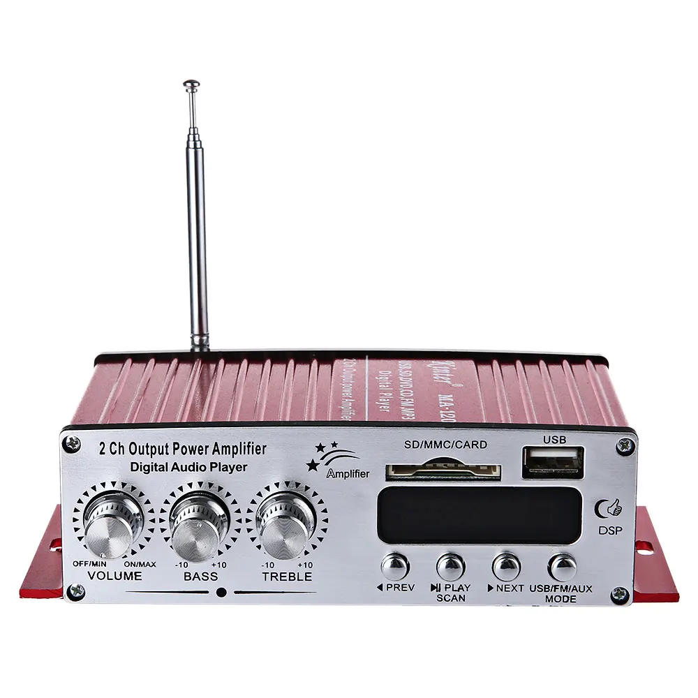 Kinter ма 120 Портативный 12 В HiFi аудио стерео Усилители домашние Динамик Поддержка FM