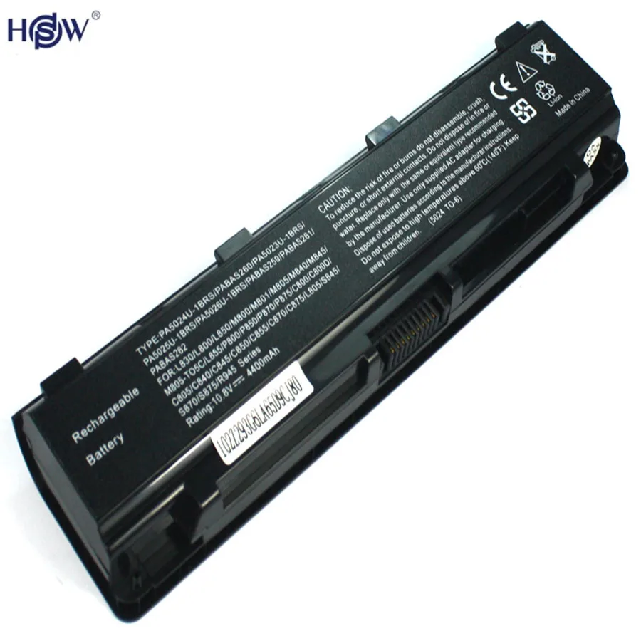 PA5024U-1BRS laptop battery for Toshiba Satellite C800 C805 C840 C845 C850 L805 L830 L840 L850
PA5024U-1BRS laptop battery for Toshiba Satellite C800 C805 C840 C845 C850 L805 L830 L840 L850