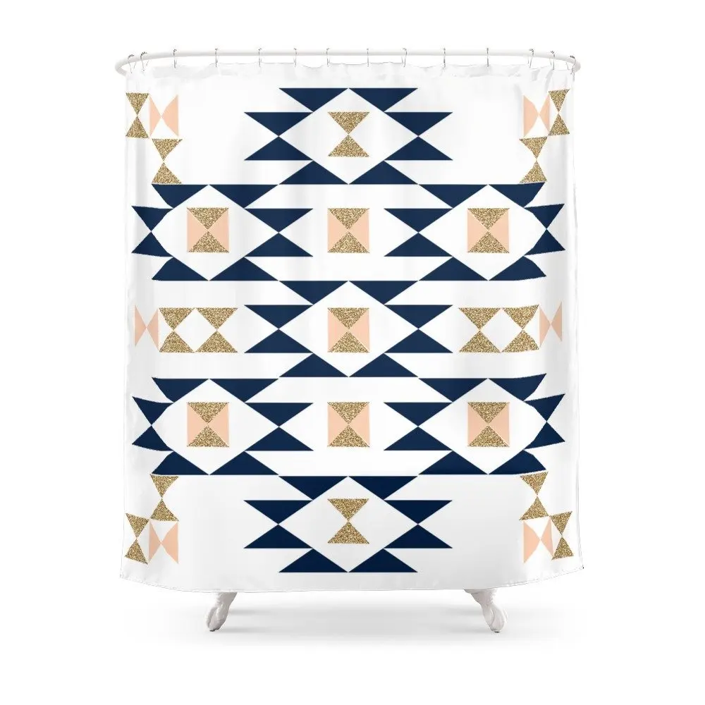 Jacs - Modern Pattern Design In Aztec Themed Pattern Navajo Print Textile Cute Trendy Girl Shower Curtain
Jacs - Modern Pattern Design In Aztec Themed Pattern Navajo Print Textile Cute Trendy Girl Shower Curtain
