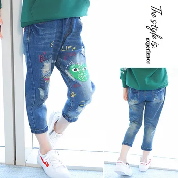 2018 Spring New Children Broken Hole Pants Boys Capri Jeans Girls Pants Jeans Kids Teens Clothes Cute Love Heart Letter Trousers
2018 Spring New Children Broken Hole Pants Boys Capri Jeans Girls Pants Jeans Kids Teens Clothes Cute Love Heart Letter Trousers