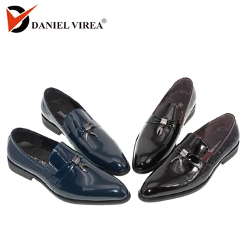 Men Casual Wedding Shoes Pointed Toe Slip-On Fashion Formal Blue Red Patent Leather Tassel Banquet Prom Dress Men's Loafers
Men Casual Wedding Shoes Pointed Toe Slip-On Fashion Formal Blue Red Patent Leather Tassel Banquet Prom Dress Men's Loafers