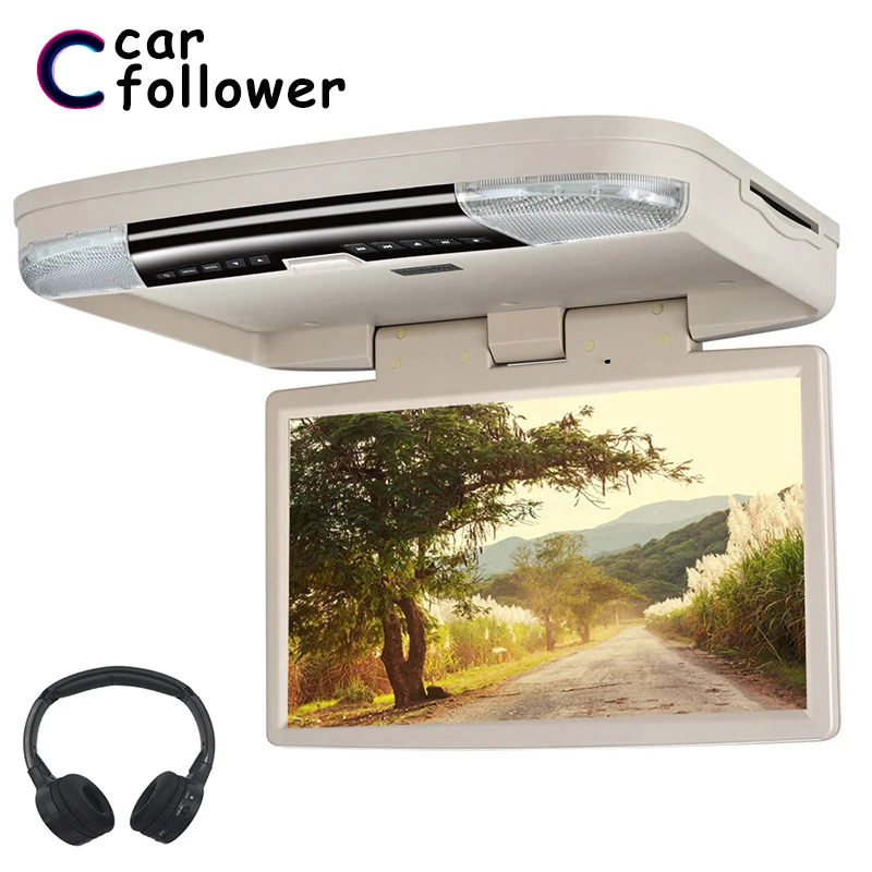 15.6 Inch Car Monitor Roof Flip Down DVD Player HD 1080P MP5 Video With HDMI Port USB SD Speaker IR/FM Transmitter TV For Car
15.6 Inch Car Monitor Roof Flip Down DVD Player HD 1080P MP5 Video With HDMI Port USB SD Speaker IR/FM Transmitter TV For Car