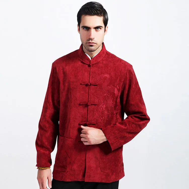 Red New Arrival Chinese Traditional Men Corduroy Coat Embroidery Dragon Jacket Autumn Winter Overcoat Size M L XL XXL XXXL
Red New Arrival Chinese Traditional Men Corduroy Coat Embroidery Dragon Jacket Autumn Winter Overcoat Size M L XL XXL XXXL