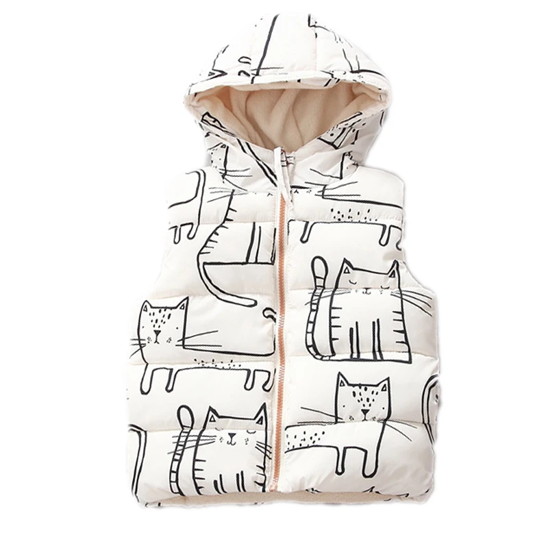 Children Jackets For Girls Boys 2018 Kids Vest Baby Boys Girls Winter&Autumn Vest Cartoon Cat Printing Cotton Warm Hooded Vest
Children Jackets For Girls Boys 2018 Kids Vest Baby Boys Girls Winter&Autumn Vest Cartoon Cat Printing Cotton Warm Hooded Vest