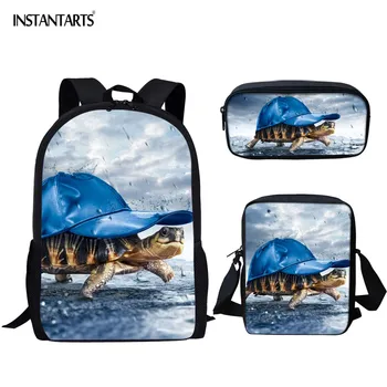 INSTANTARTS 3D Sea Turtle Printing Kids School Bag Sets Brand Design 3D Schoolbag Unisex Big Bookbag for Student Satchel Mochila
INSTANTARTS 3D Sea Turtle Printing Kids School Bag Sets Brand Design 3D Schoolbag Unisex Big Bookbag for Student Satchel Mochila