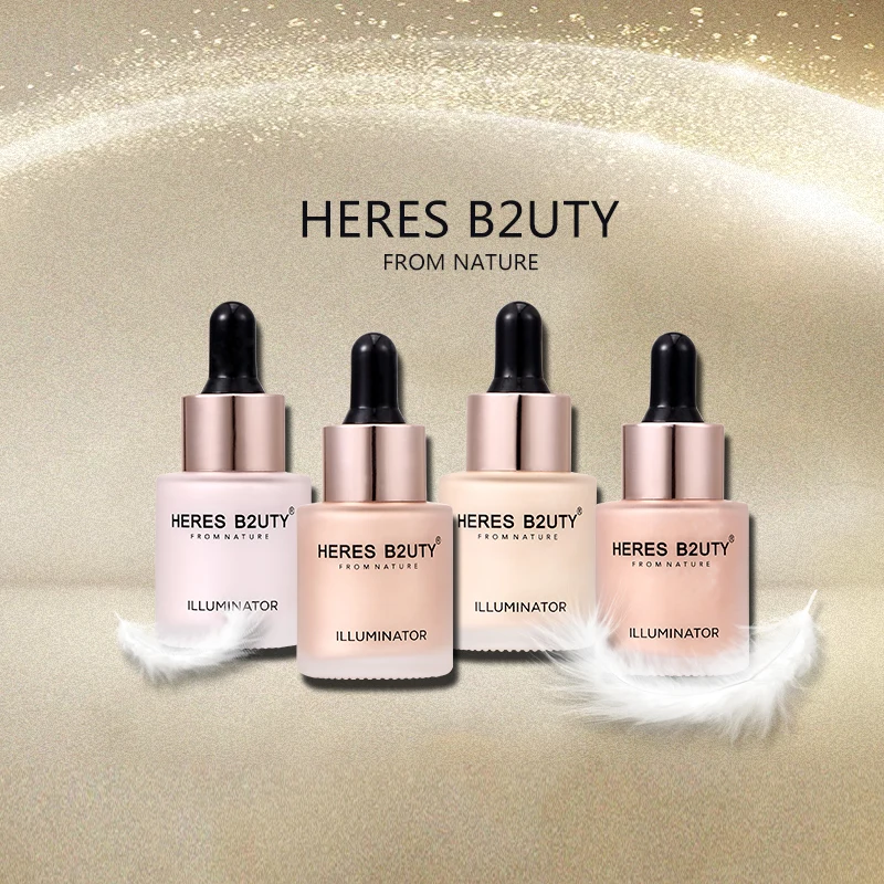 HERES B2UTY Liquid Highlighter Concealer Shimmer Face Glow Ultra-concentrated illuminating bronzing drops 25ml 4 color
HERES B2UTY Liquid Highlighter Concealer Shimmer Face Glow Ultra-concentrated illuminating bronzing drops 25ml 4 color