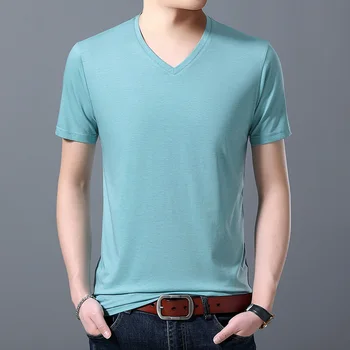 2020 New Fashion Brand Tshirt Men Cool Korean V Neck Trends Tops Street Style Summer Top Grade Short Sleeve Tee Mens Clothing
2020 New Fashion Brand Tshirt Men Cool Korean V Neck Trends Tops Street Style Summer Top Grade Short Sleeve Tee Mens Clothing