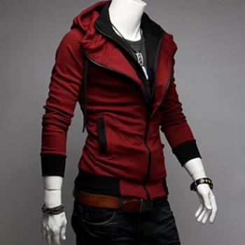 Autumn men's Jacket New Cultivate Paragraph Color Matching Jacket Male's Hooded Coat
Autumn men's Jacket New Cultivate Paragraph Color Matching Jacket Male's Hooded Coat