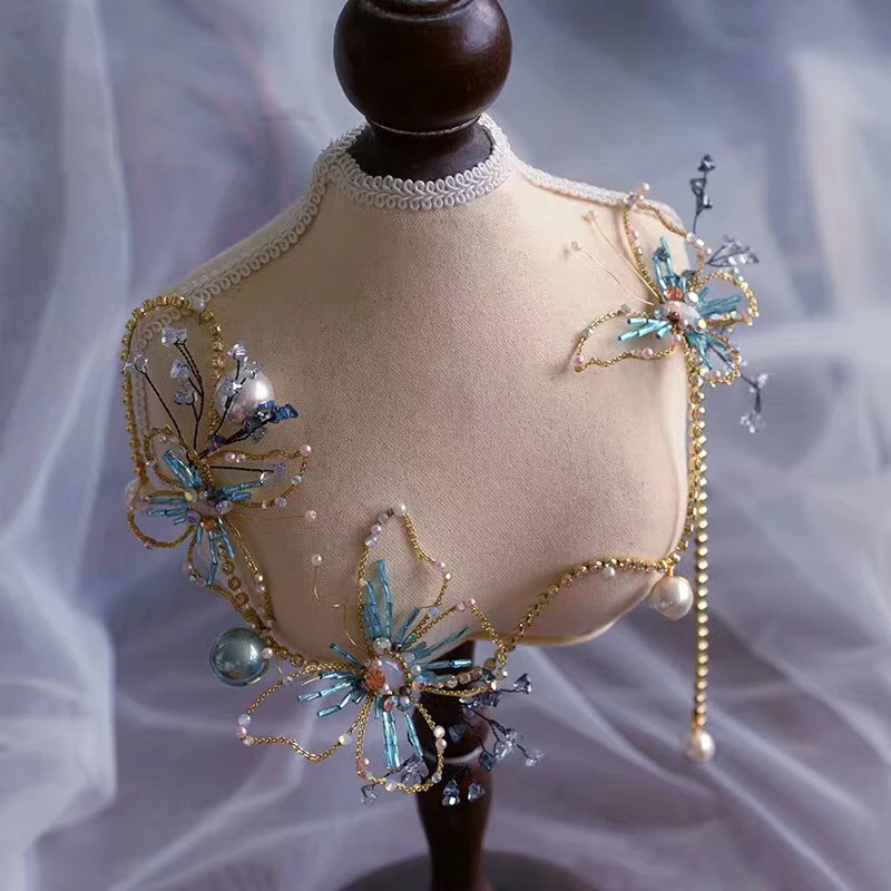 Handmade Butterfly Brides Headbands Beads Bridal Soft Hairbands Wedding Hair Accessories Evening Head dress
Handmade Butterfly Brides Headbands Beads Bridal Soft Hairbands Wedding Hair Accessories Evening Head dress