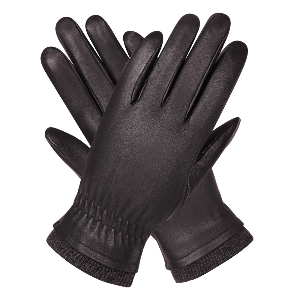 Genuine Leather Gloves Man Autumn Winter Plus Velvet Keep Warm Driving Windproof Waterproof Sheepskin Gloves Male M18004NC-9
Genuine Leather Gloves Man Autumn Winter Plus Velvet Keep Warm Driving Windproof Waterproof Sheepskin Gloves Male M18004NC-9