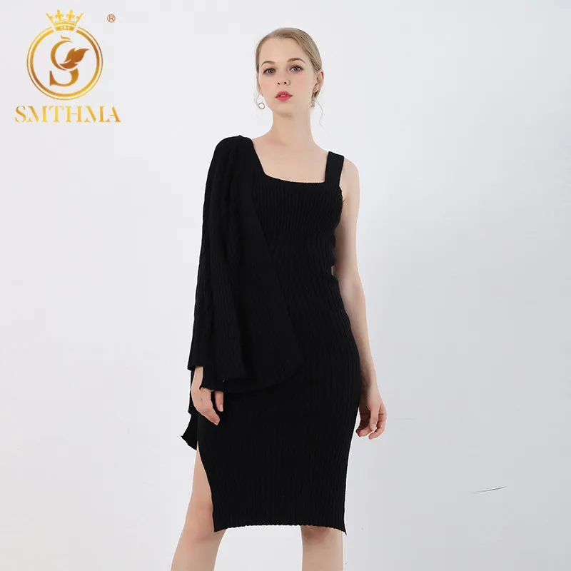 New Winter Women's Casual Long Sleeved Black Cardigan Coat+Suspenders Sweater Vest Dress Two Piece Runway 2 piece Dress Suit
New Winter Women's Casual Long Sleeved Black Cardigan Coat+Suspenders Sweater Vest Dress Two Piece Runway 2 piece Dress Suit