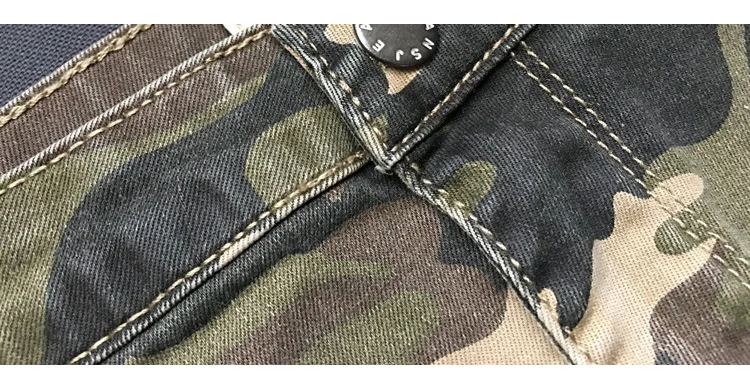 2017 New Brand Women Fitness Cloth Camouflage High Waist Elastic Stretch Holes Jeans Pencil Pants Street Style Denim Trousers (19)
