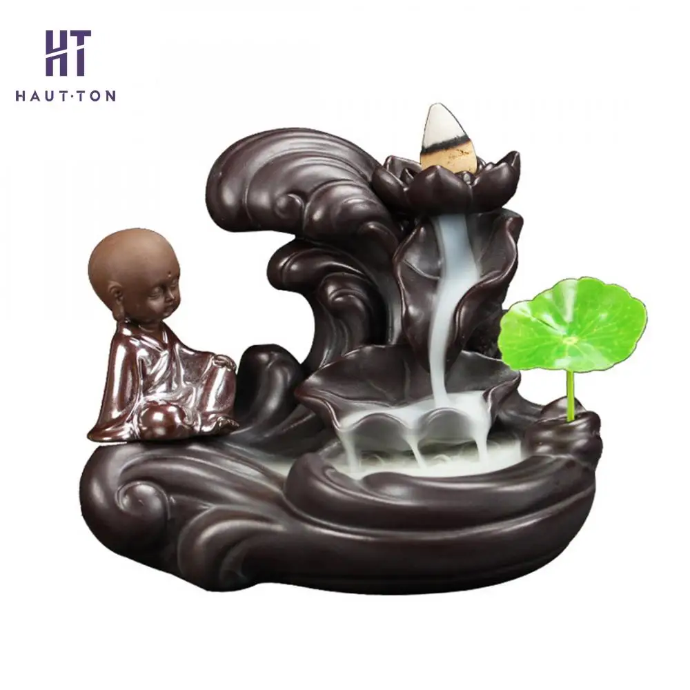 Creative Small Monk View Lotus Pond Smoke Backflow Burner Sandalwood Incense Burner Home Decor Use In House
Creative Small Monk View Lotus Pond Smoke Backflow Burner Sandalwood Incense Burner Home Decor Use In House