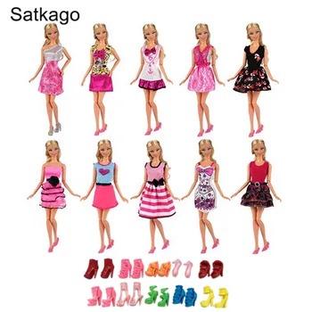 10Pcs Elegant Princess Handmade Doll Toy Dresses Outfits Grows Clothes+10 Pair Shoes Accessories for Barbie Toys Kids Girls Gift
10Pcs Elegant Princess Handmade Doll Toy Dresses Outfits Grows Clothes+10 Pair Shoes Accessories for Barbie Toys Kids Girls Gift