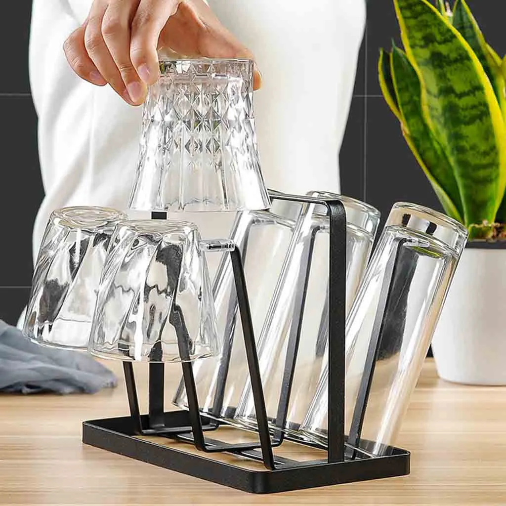 Iron 6 Cups Rack Mug Glass Cup Stand Holder Drying Shelf Home Kitchen Hanging Drainer Storage Rack Kitchn Bar Organizer #10
Iron 6 Cups Rack Mug Glass Cup Stand Holder Drying Shelf Home Kitchen Hanging Drainer Storage Rack Kitchn Bar Organizer #10