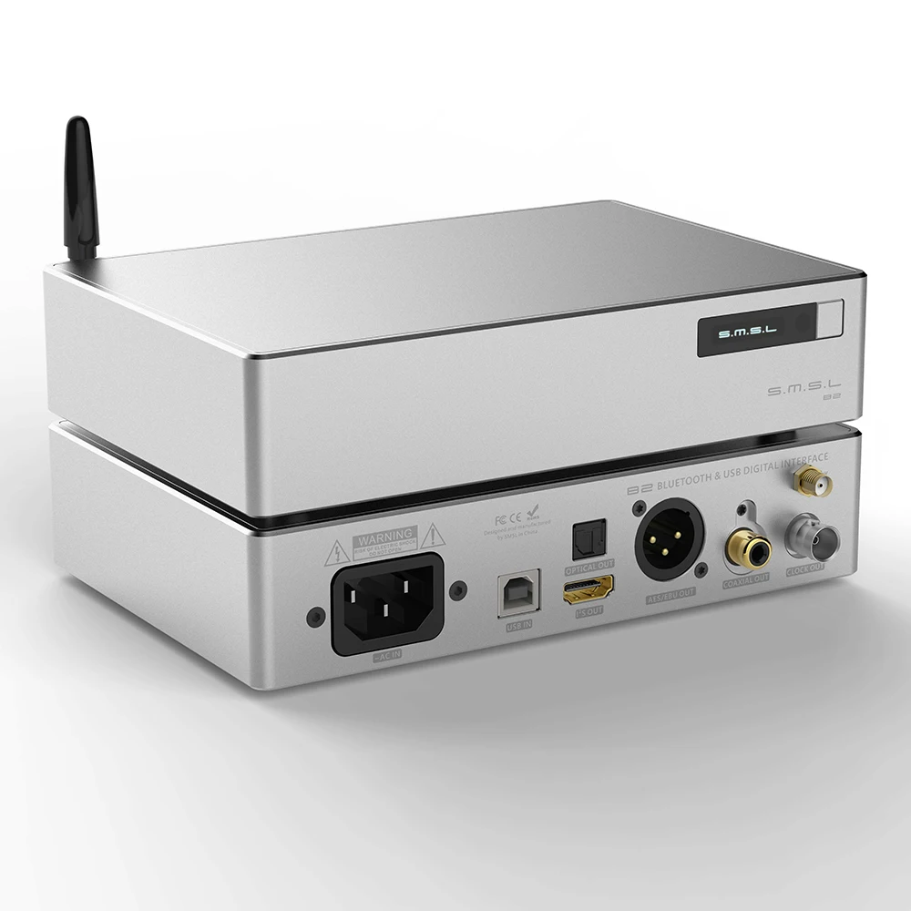 SMSL B2 Desktop Digital XMOS USB DAC Audio Amp Hifi Bluetooth DAC USB DSD512 Decoder Optical Coaxial AES output
SMSL B2 Desktop Digital XMOS USB DAC Audio Amp Hifi Bluetooth DAC USB DSD512 Decoder Optical Coaxial AES output