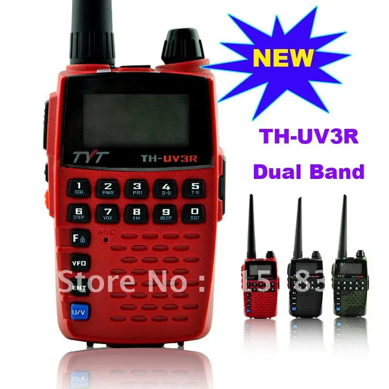 New Arrival TYT TH-UV3R VHF:136-174MHz & 400-470MHz Dual Band Dual Display Dual Standby Handheld Two Way Radio
New Arrival TYT TH-UV3R VHF:136-174MHz & 400-470MHz Dual Band Dual Display Dual Standby Handheld Two Way Radio