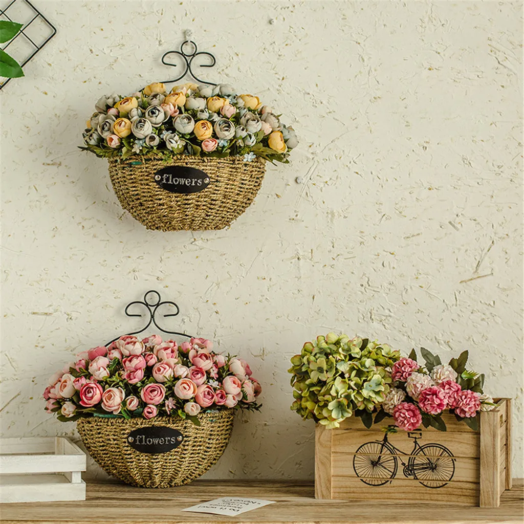 Living Room Hanging Bouquet Flower Basket Indoor Home Wedding Party Romantic Decoration Nordic Style Storage Baskets
Living Room Hanging Bouquet Flower Basket Indoor Home Wedding Party Romantic Decoration Nordic Style Storage Baskets