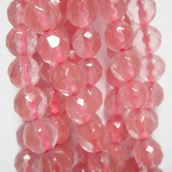 Faceted Cherry Quartz Beads - Round 6 mm Gemstone Beads - Full Strand 16", 63 beads, A-Quality
Faceted Cherry Quartz Beads - Round 6 mm Gemstone Beads - Full Strand 16", 63 beads, A-Quality