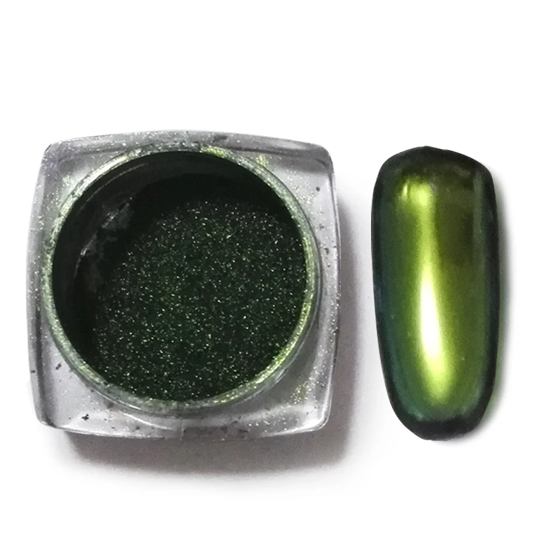 Фото 1g Box Chameleon Powder Coating Chrome Effect Glitter Dust Tools Flakes Mirror Pigment | Красота и здоровье