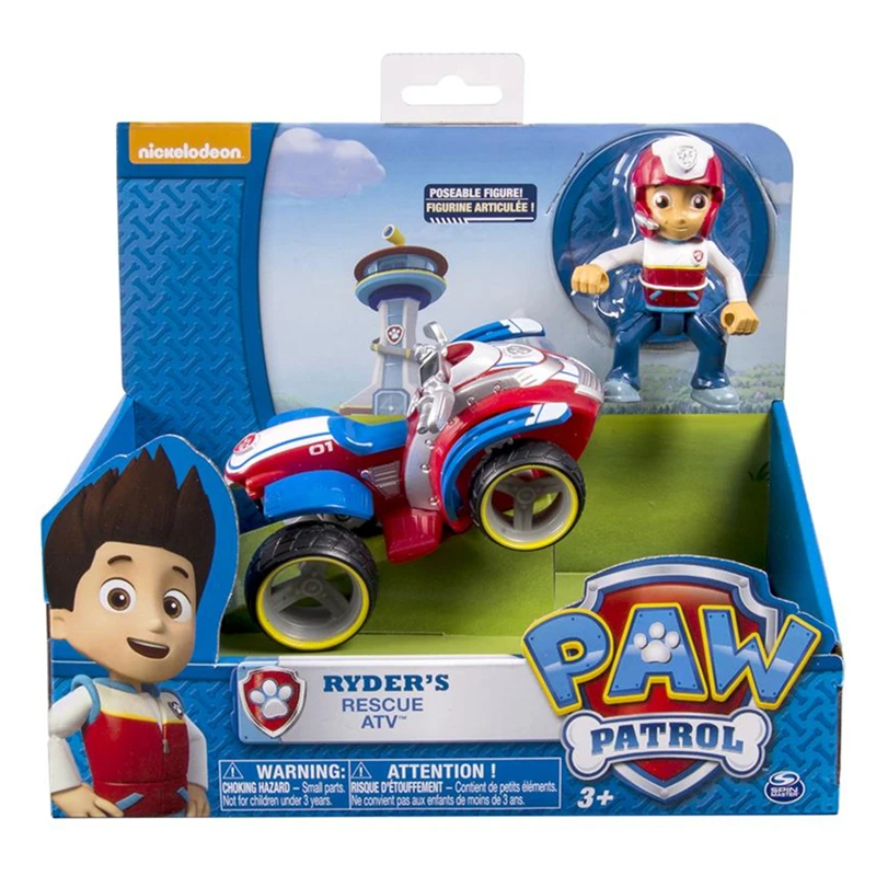 

Original Nickelodeon Paw Patrol Ryder's Rescue ATV Spin Master Pup Rescue Vehicle Toy Set Anime Action Figure Toys Kid Gifts