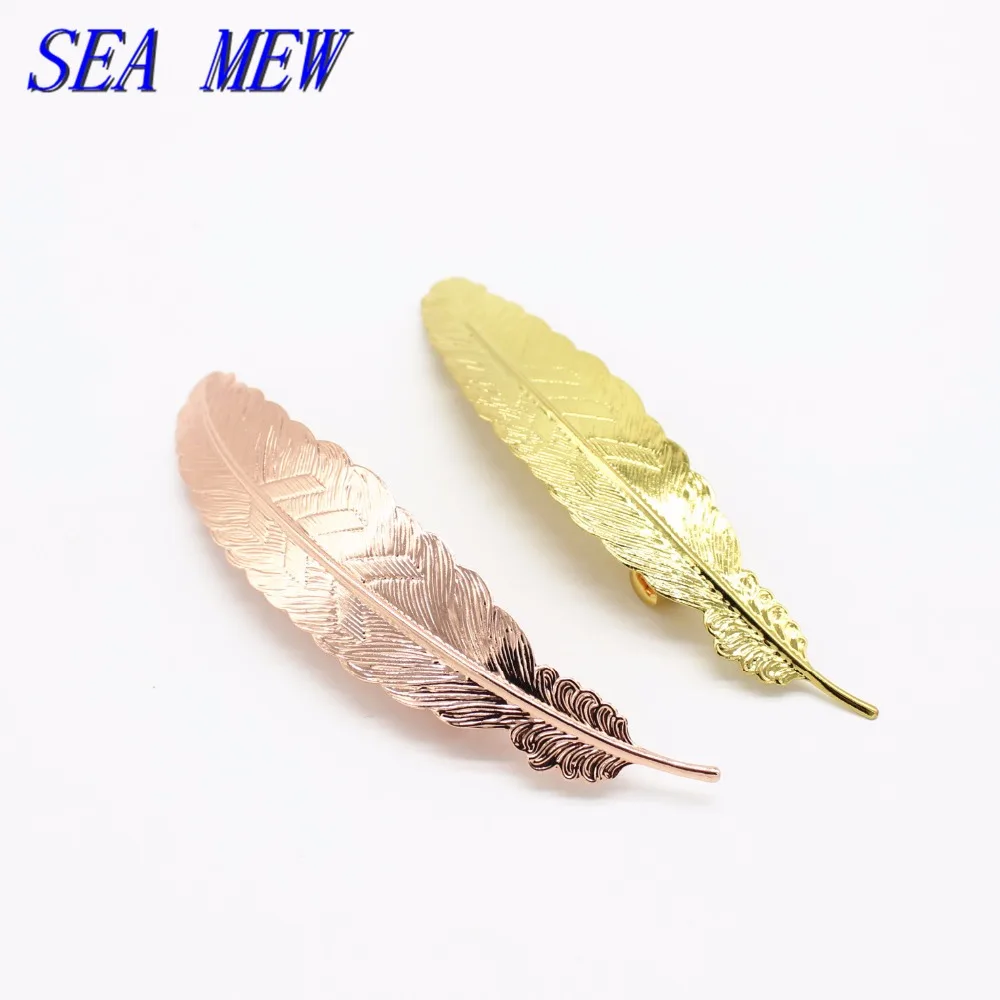 10 PCS 110*23mm Spring Clip 5 Colors Plated Hairgrips Fashion Style Metal Copper Feather Hair Clip For Women Jewelry
10 PCS 110*23mm Spring Clip 5 Colors Plated Hairgrips Fashion Style Metal Copper Feather Hair Clip For Women Jewelry