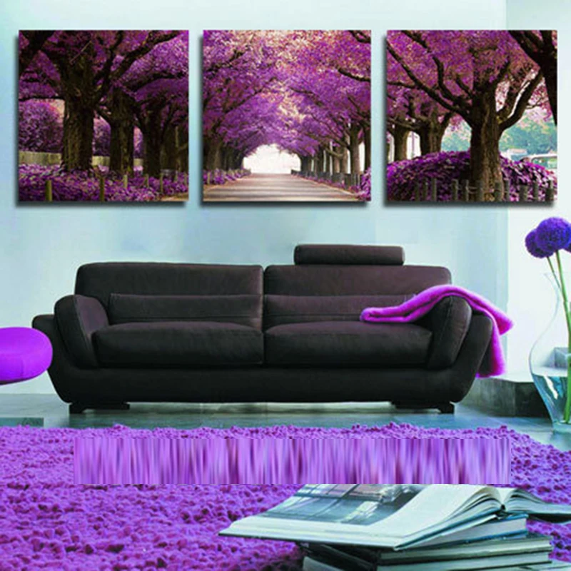 2016 3 Panel Modern Purple Tree Canvas Painting Picture Cuadros Abstract Printed Landscape Painting For Living Room No Frame
2016 3 Panel Modern Purple Tree Canvas Painting Picture Cuadros Abstract Printed Landscape Painting For Living Room No Frame