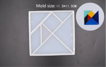 1 Piece Square Silicon Mold Mould For Epoxy Resin Seven-piece Puzzle Tangram Puzzle Making DIY
1 Piece Square Silicon Mold Mould For Epoxy Resin Seven-piece Puzzle Tangram Puzzle Making DIY