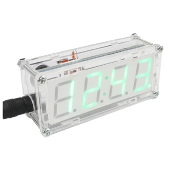DIY LED Electronic Clock Kit Microcontroller Digital Tube Clock with Thermometer Hourly Chime Function DIY Kit Module green
DIY LED Electronic Clock Kit Microcontroller Digital Tube Clock with Thermometer Hourly Chime Function DIY Kit Module green