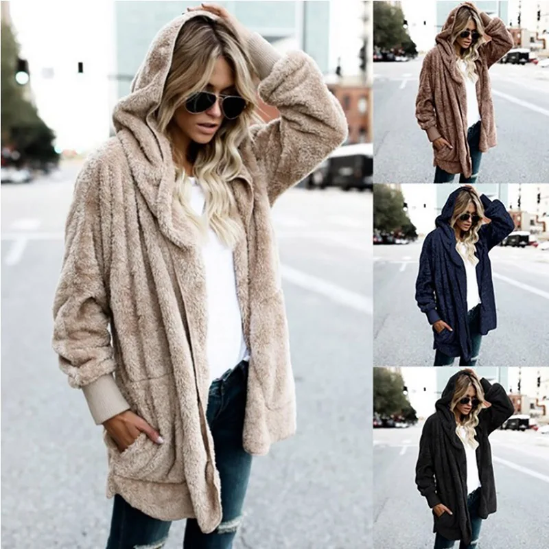 Winter Women Casual Fur Cardigans Jacket Fluffy Oversized Loose Long Warm Outwears Pockets Female Sweaters Coat S-XXXL
Winter Women Casual Fur Cardigans Jacket Fluffy Oversized Loose Long Warm Outwears Pockets Female Sweaters Coat S-XXXL
