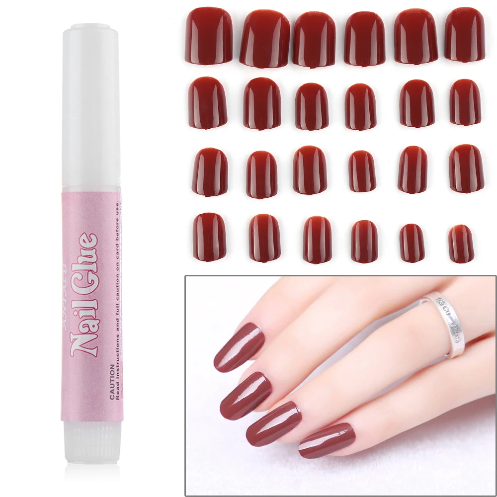 24 pcs/set French False Nails Full Cover Artificial Fake Nails Press On Tips for Design Stickers Art Tips Designs Multi Colors
24 pcs/set French False Nails Full Cover Artificial Fake Nails Press On Tips for Design Stickers Art Tips Designs Multi Colors