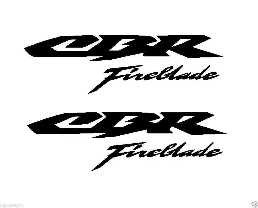 For 2Pcs (2)CBR Fireblade Decal sticker Car Styling