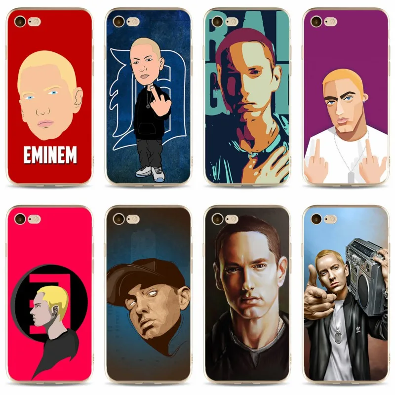 Чехол в стиле хип хоп Rapper Eminem rap высококачественный мягкий силиконовый чехол 2018