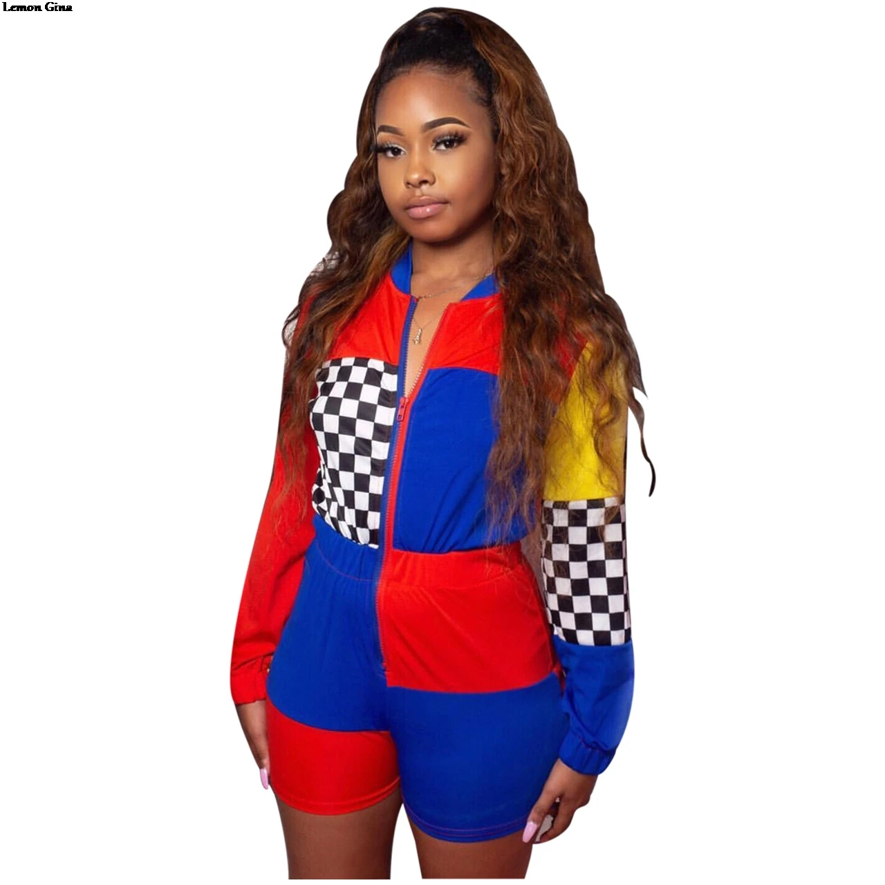 Lemon Gina Women Plaid Splicing Zip Up Bodycon Long Sleeve Casual Playsuits Vintage Jumpsuit Romper S-2XL M881
Lemon Gina Women Plaid Splicing Zip Up Bodycon Long Sleeve Casual Playsuits Vintage Jumpsuit Romper S-2XL M881